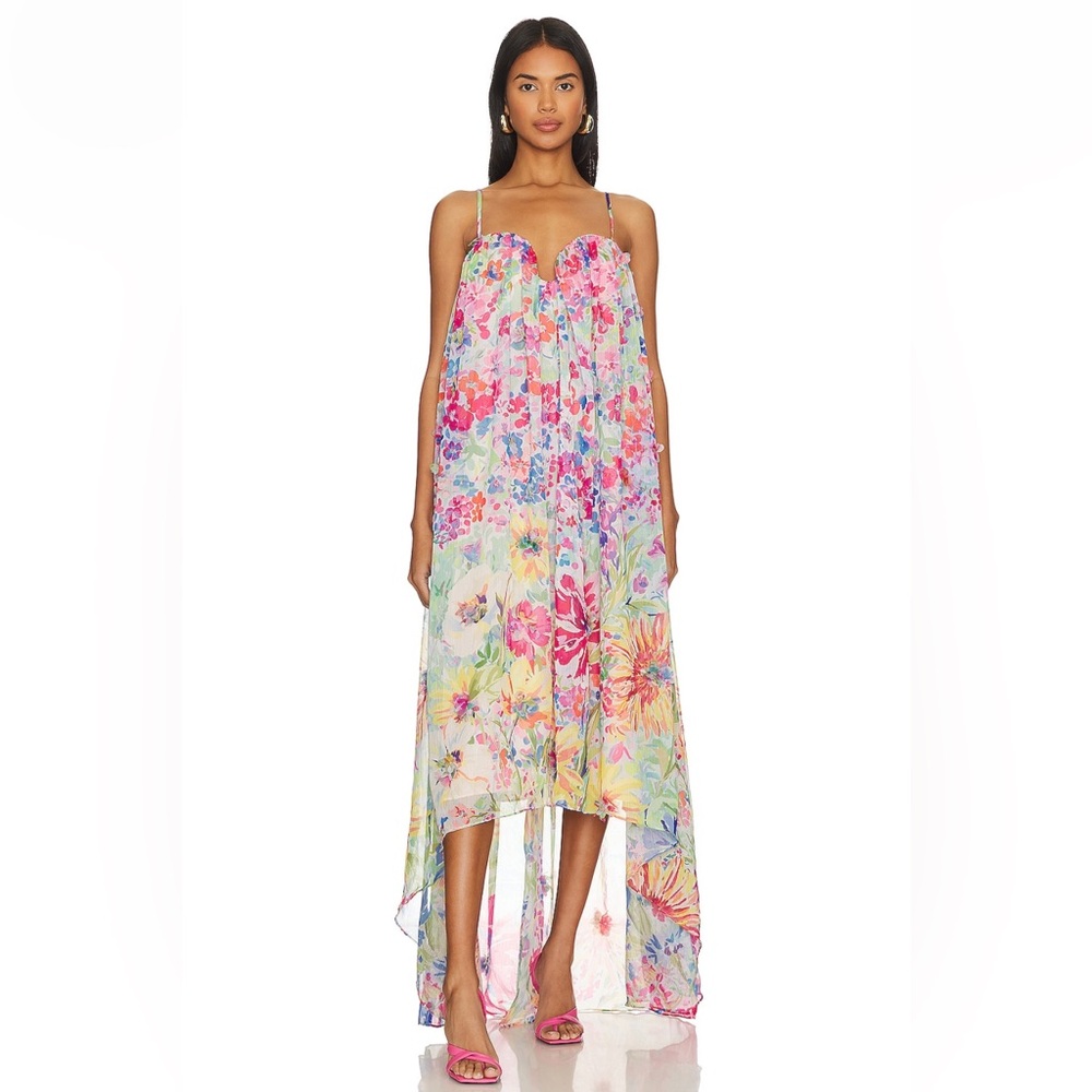 NBD IAGO GOWN IN FLORAL MULTI